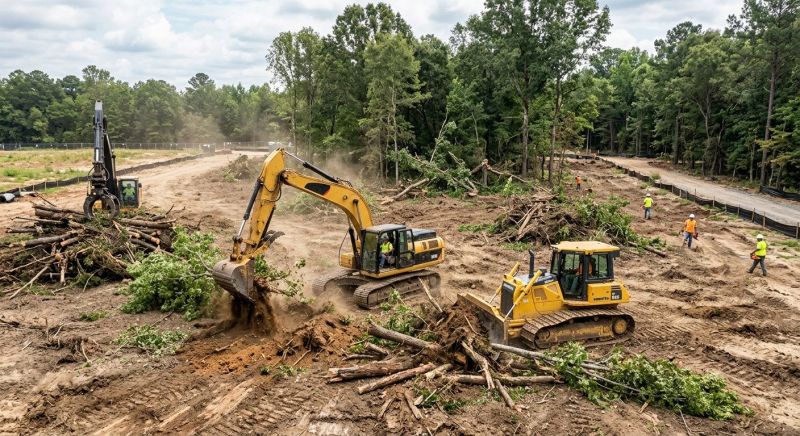 Commercial Lot Clearing in Houston, TX
